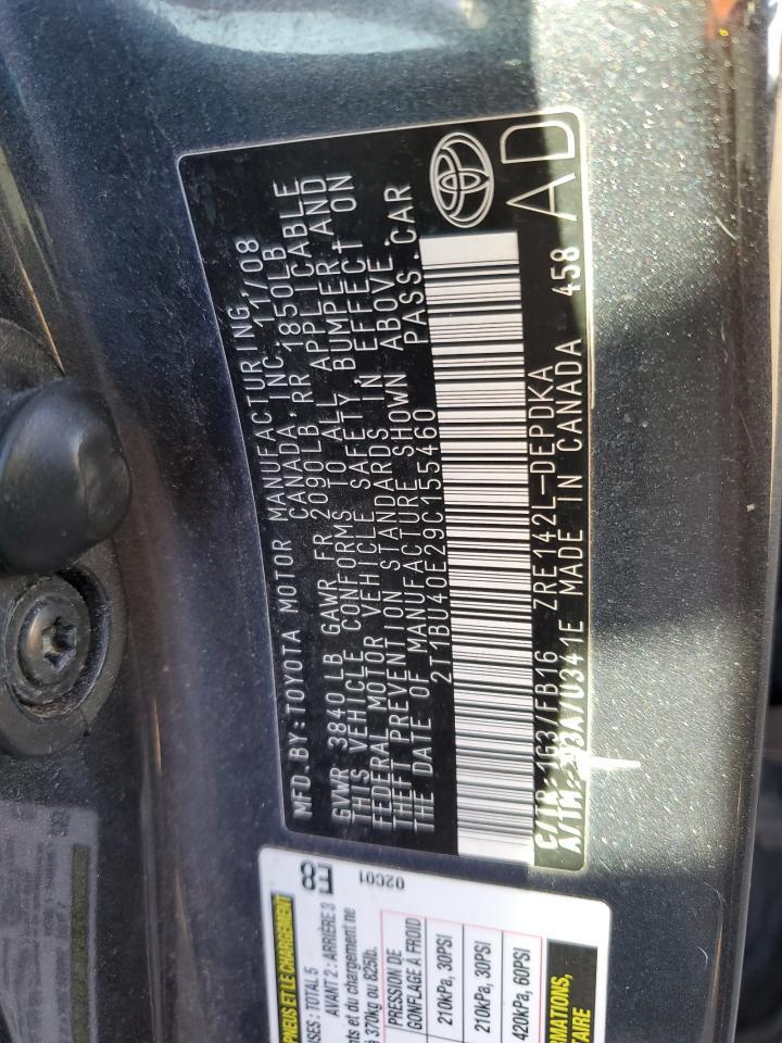 2009 TOYOTA COROLLA