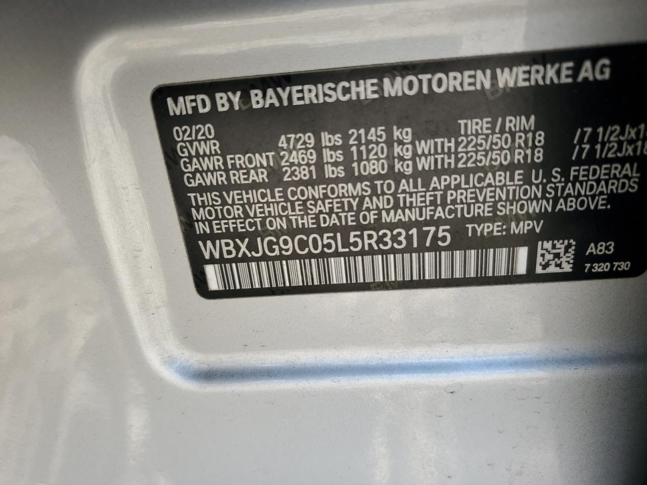 2020 BMW X1