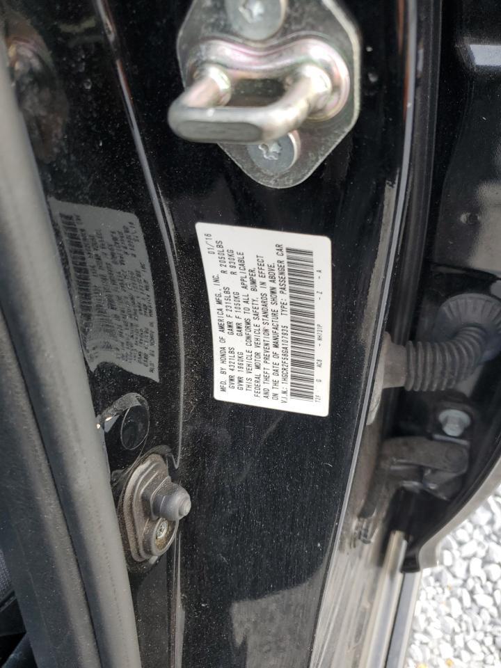 2016 HONDA ACCORD