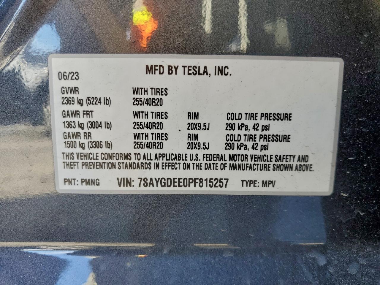 2023 TESLA MODEL Y