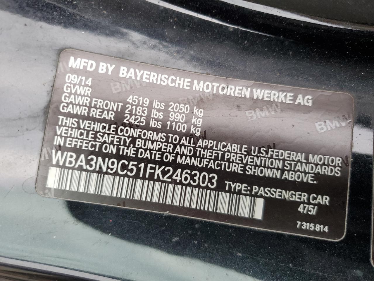 2015 BMW 4 Series