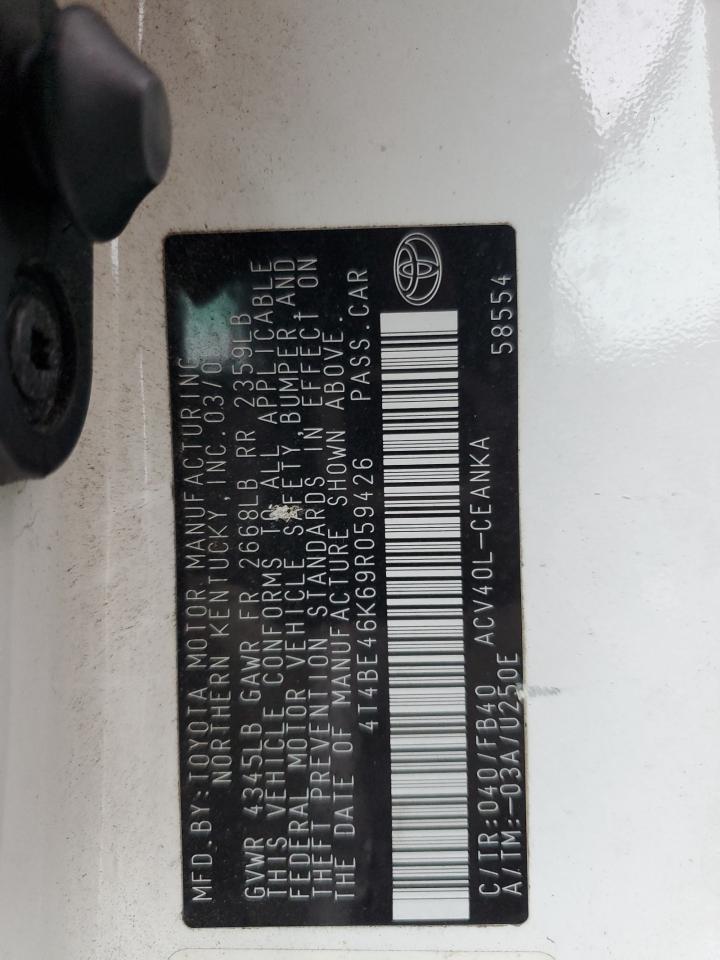 2009 TOYOTA CAMRY