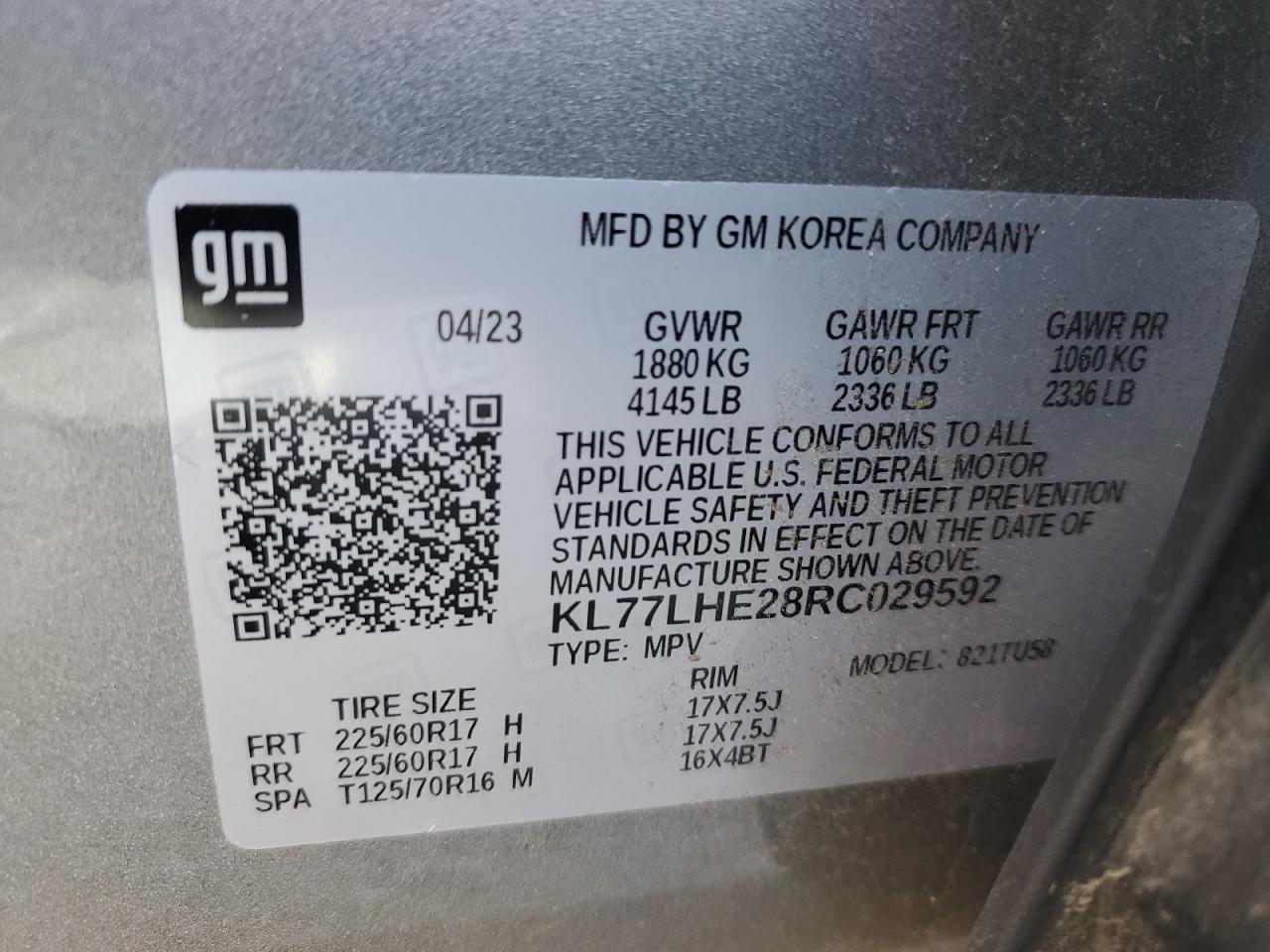 2024 CHEVROLET TRAX