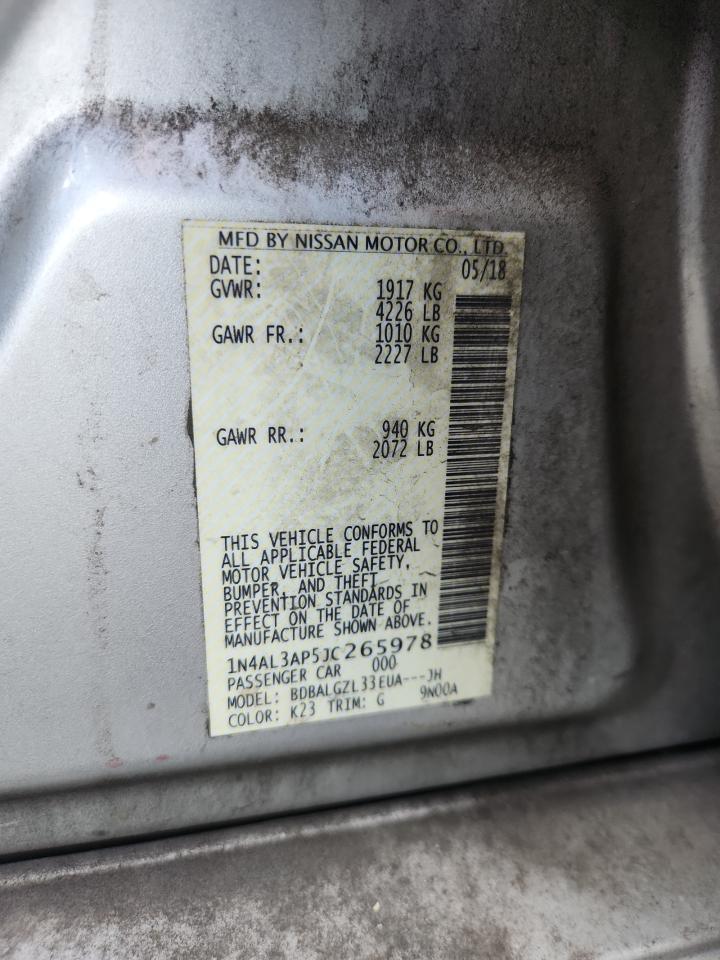 2018 NISSAN ALTIMA