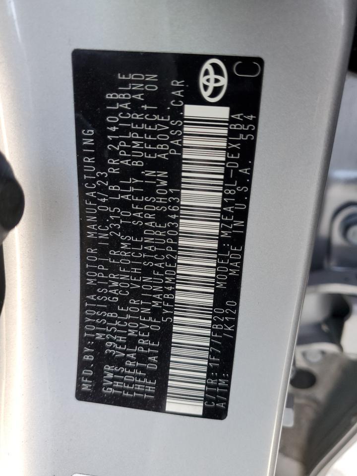 2023 TOYOTA COROLLA