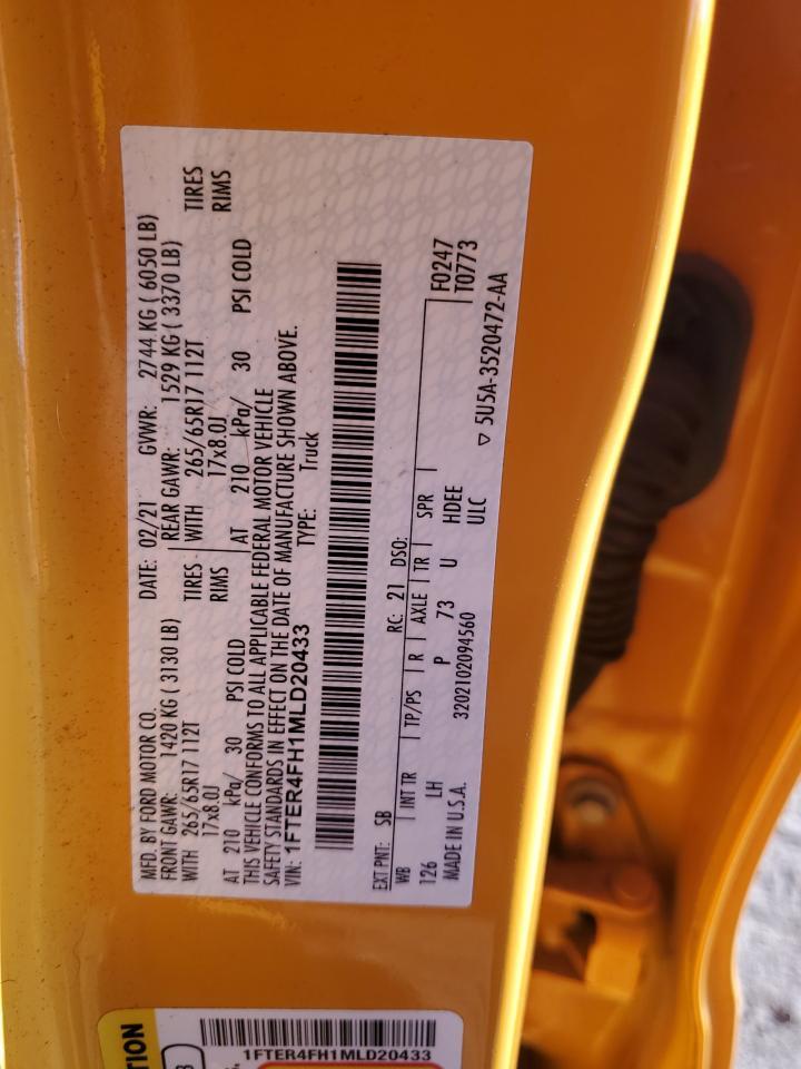 2021 FORD RANGER
