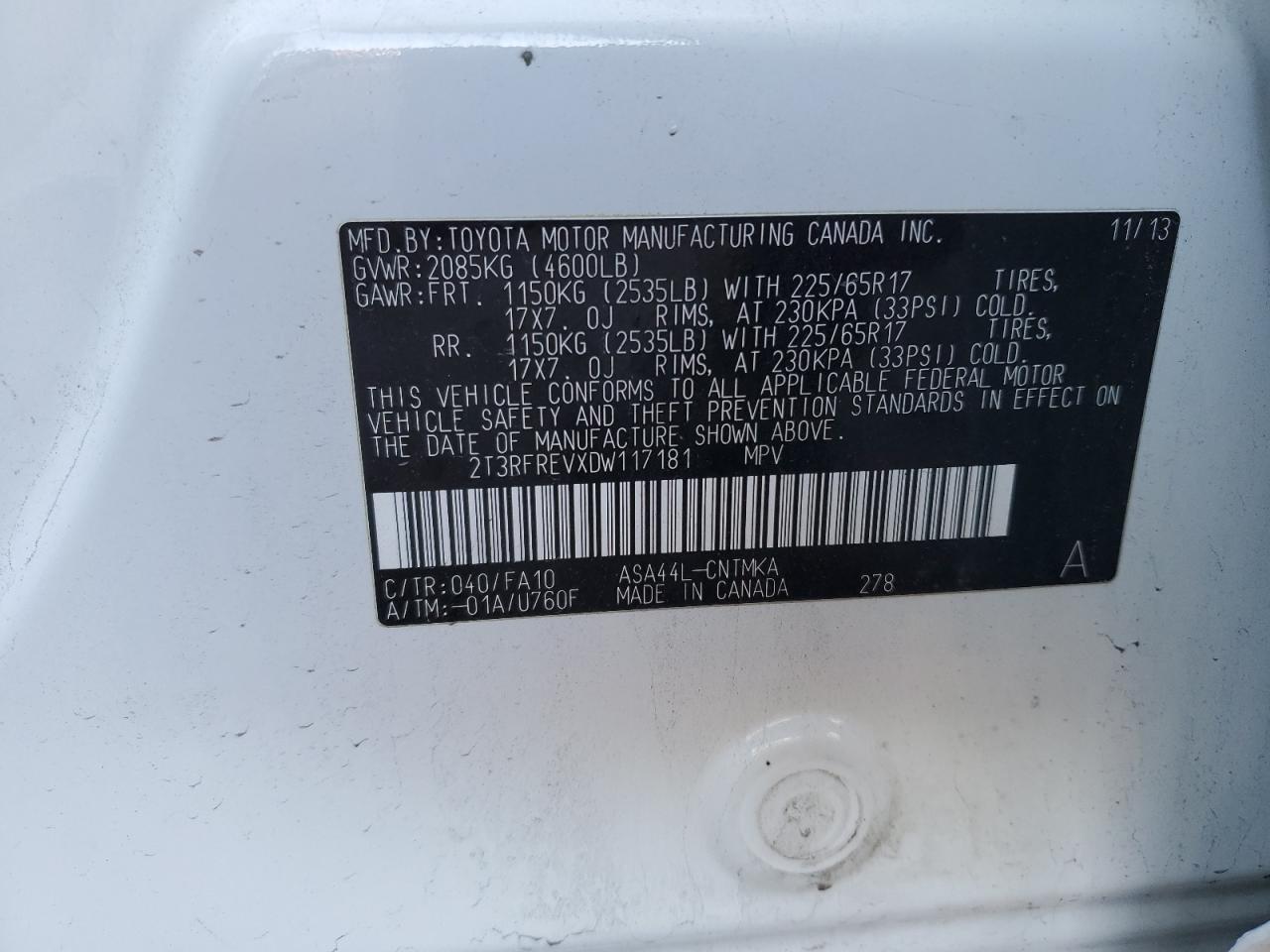 2013 TOYOTA RAV4