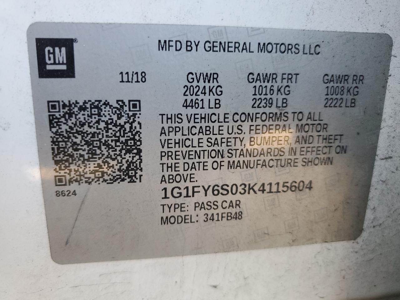 2019 CHEVROLET Bolt EV