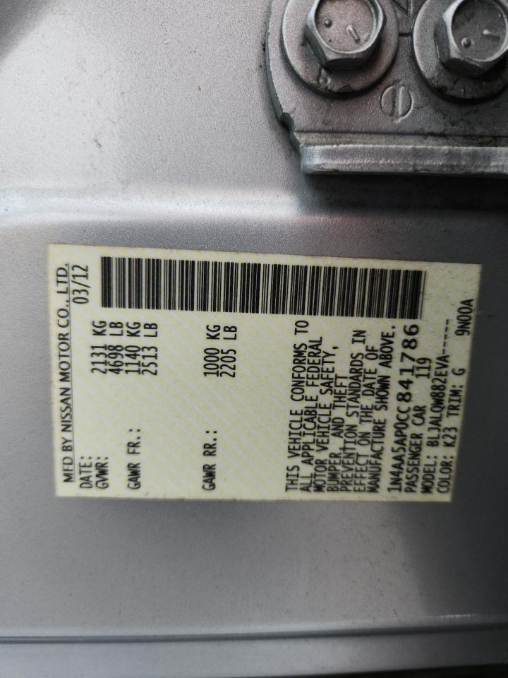 2012 NISSAN Maxima