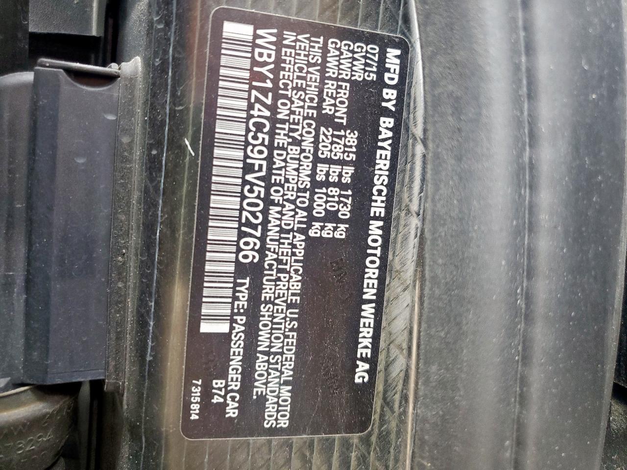 2015 BMW I3