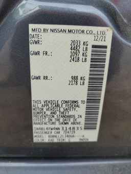 2022 NISSAN ALTIMA