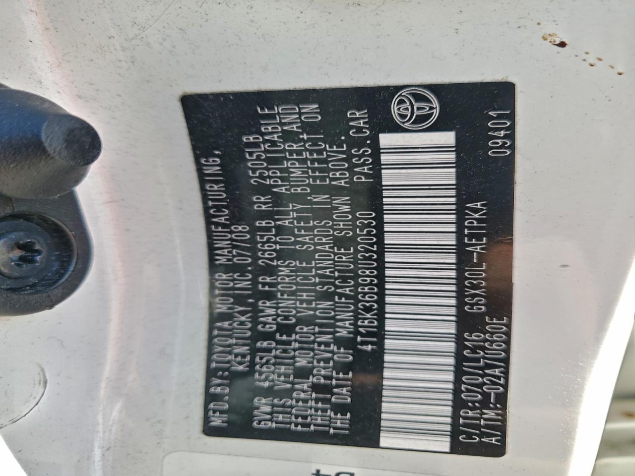 2008 TOYOTA Avalon