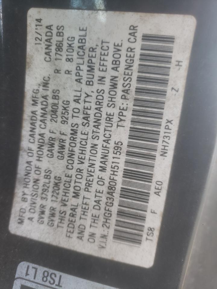 2015 HONDA CIVIC