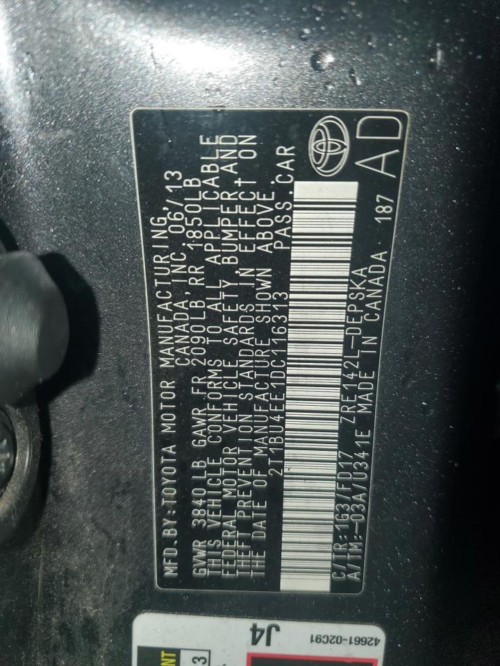 2013 TOYOTA COROLLA