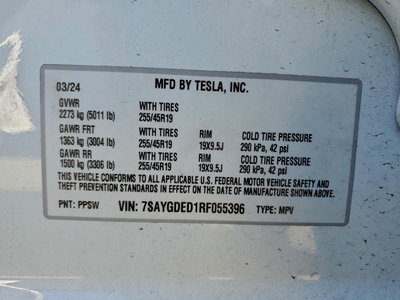 2024 TESLA MODEL Y