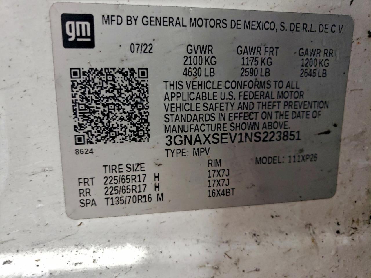 2022 CHEVROLET EQUINOX