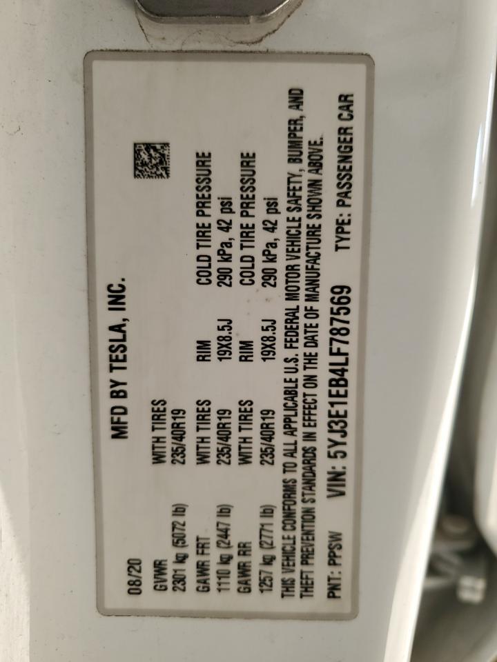2020 TESLA MODEL 3