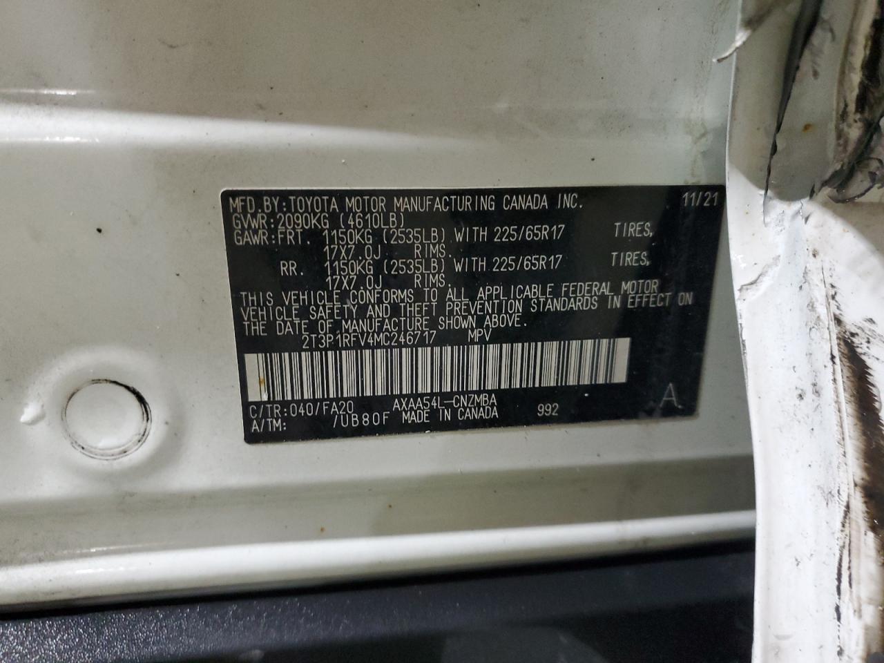 2021 TOYOTA RAV4