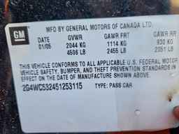 2005 BUICK LACROSSE