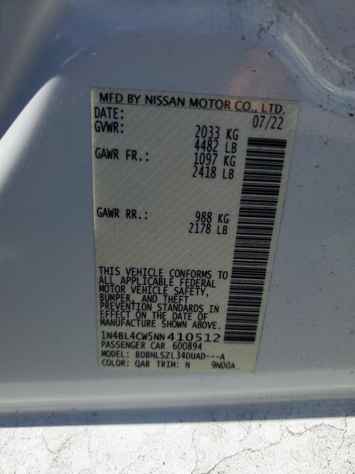 2022 NISSAN ALTIMA