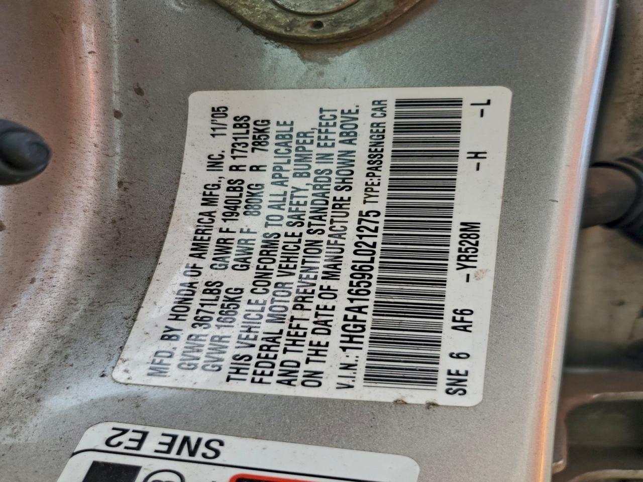 2006 HONDA CIVIC