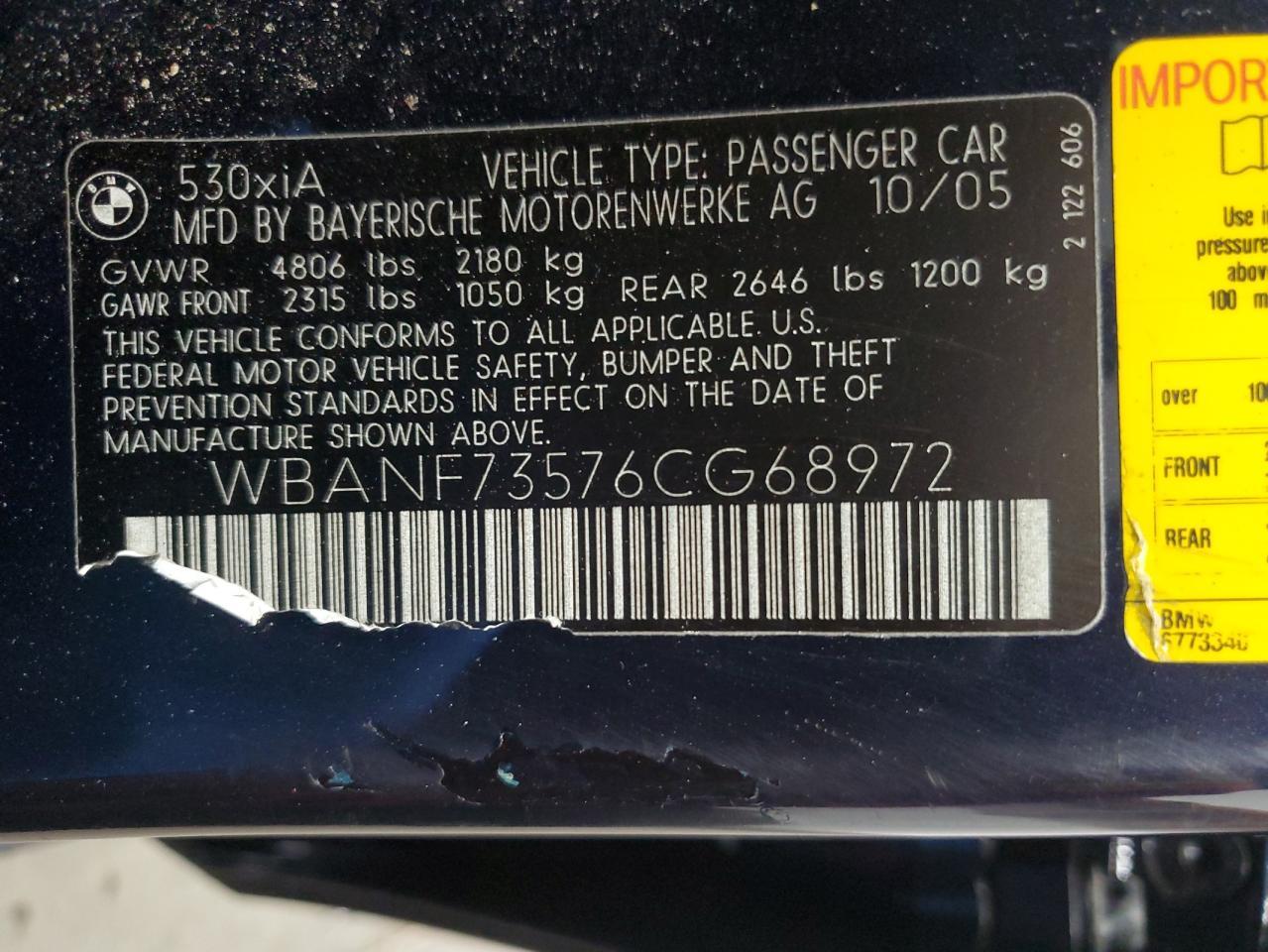 2006 BMW 5 series