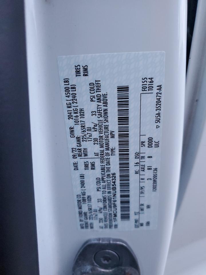2022 FORD ESCAPE