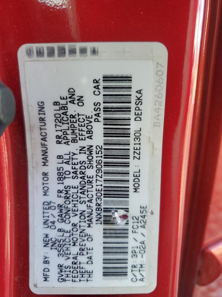 2007 TOYOTA COROLLA