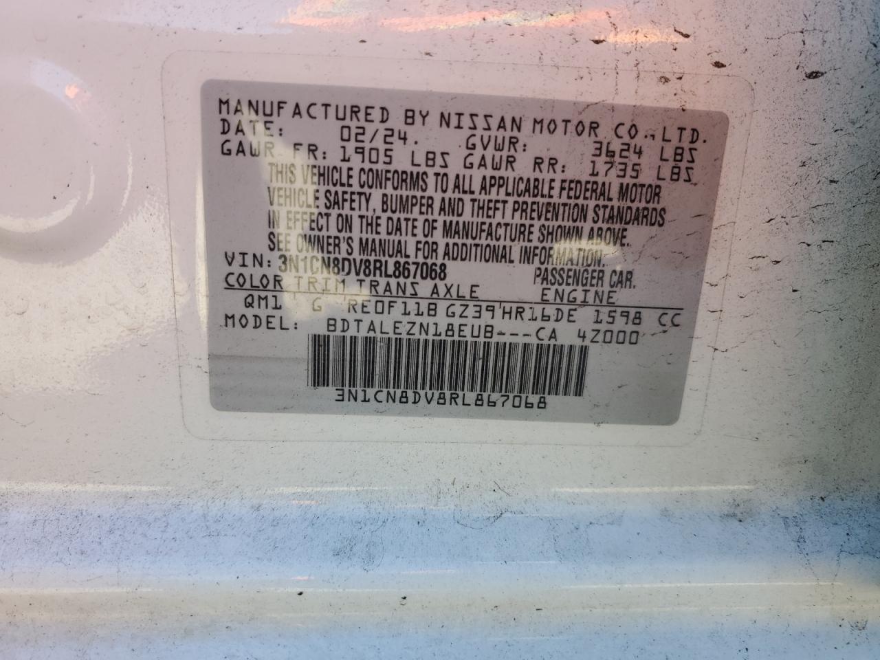 2024 NISSAN VERSA