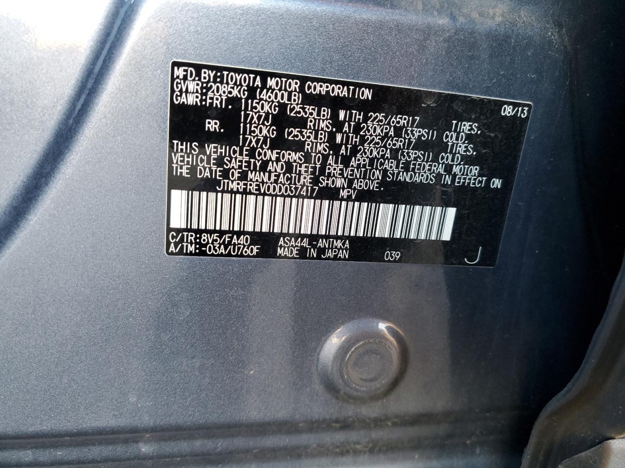 2013 TOYOTA RAV4