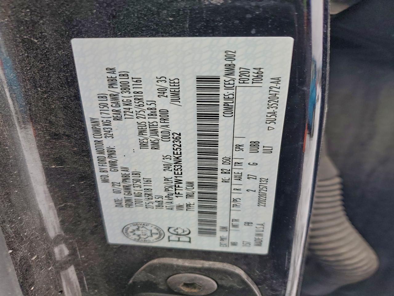 2022 FORD F-150