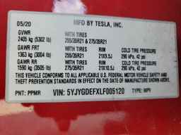 2020 TESLA MODEL Y