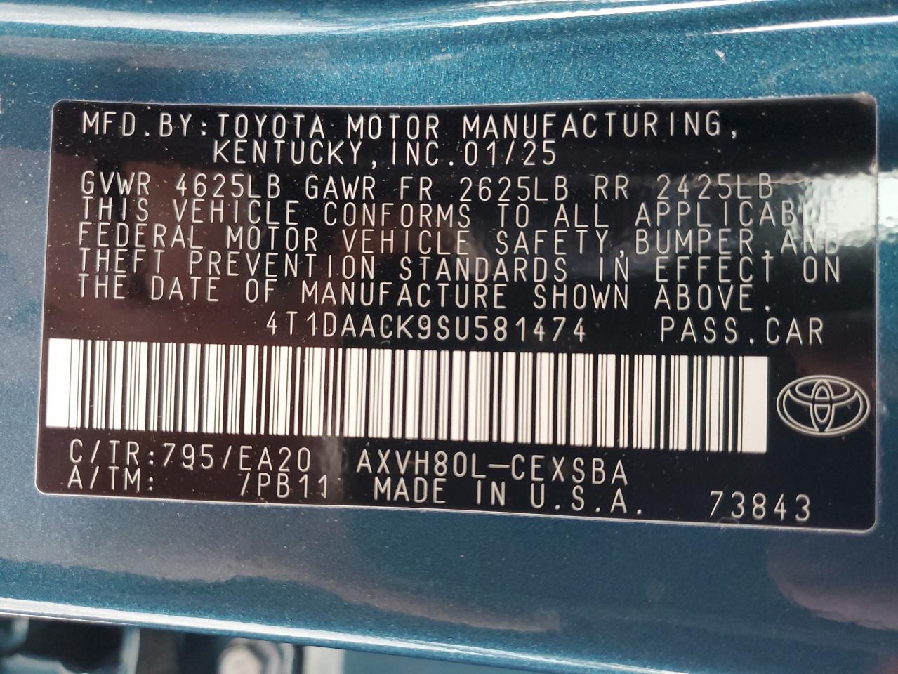 2025 TOYOTA CAMRY