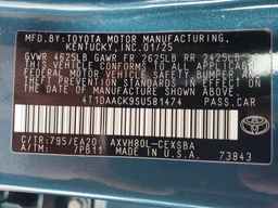 2025 TOYOTA CAMRY