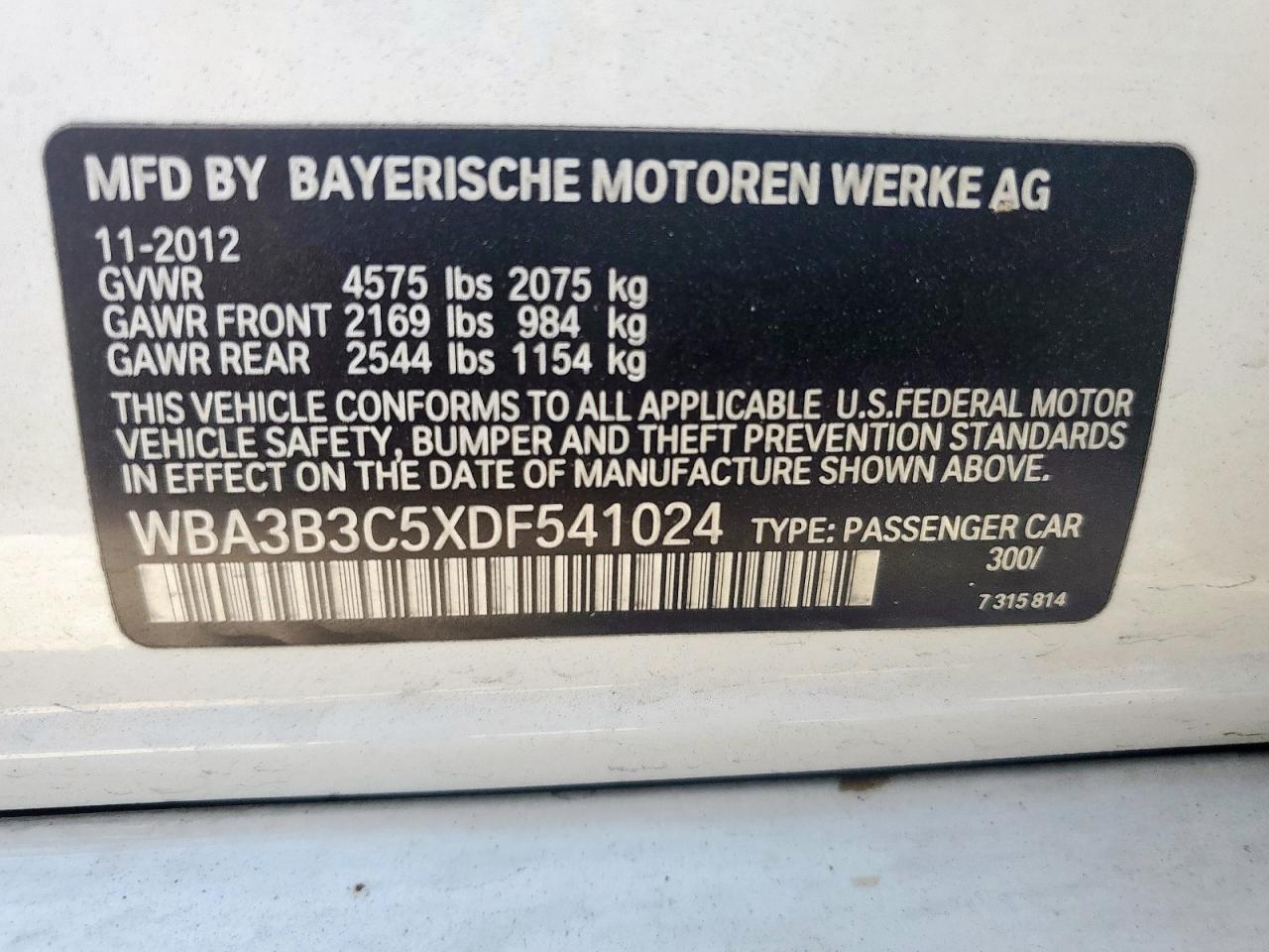 2013 BMW 3 SERIES