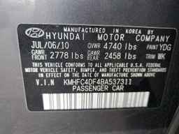 2011 HYUNDAI Azera