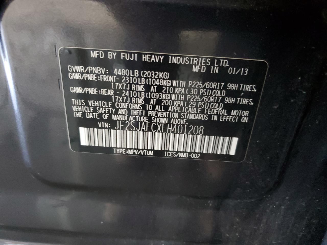 2014 SUBARU FORESTER