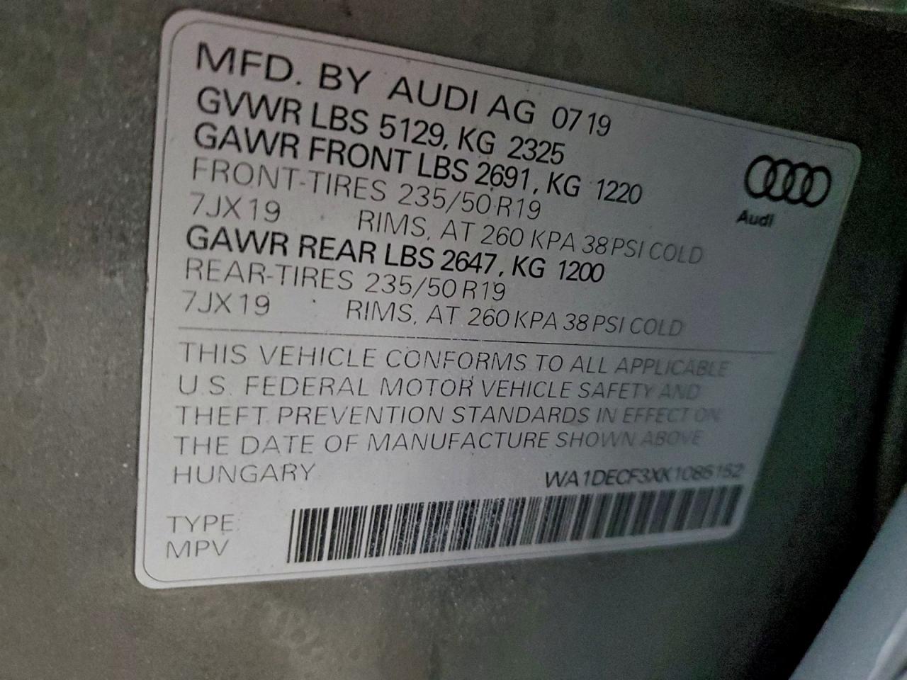 2019 AUDI Q3