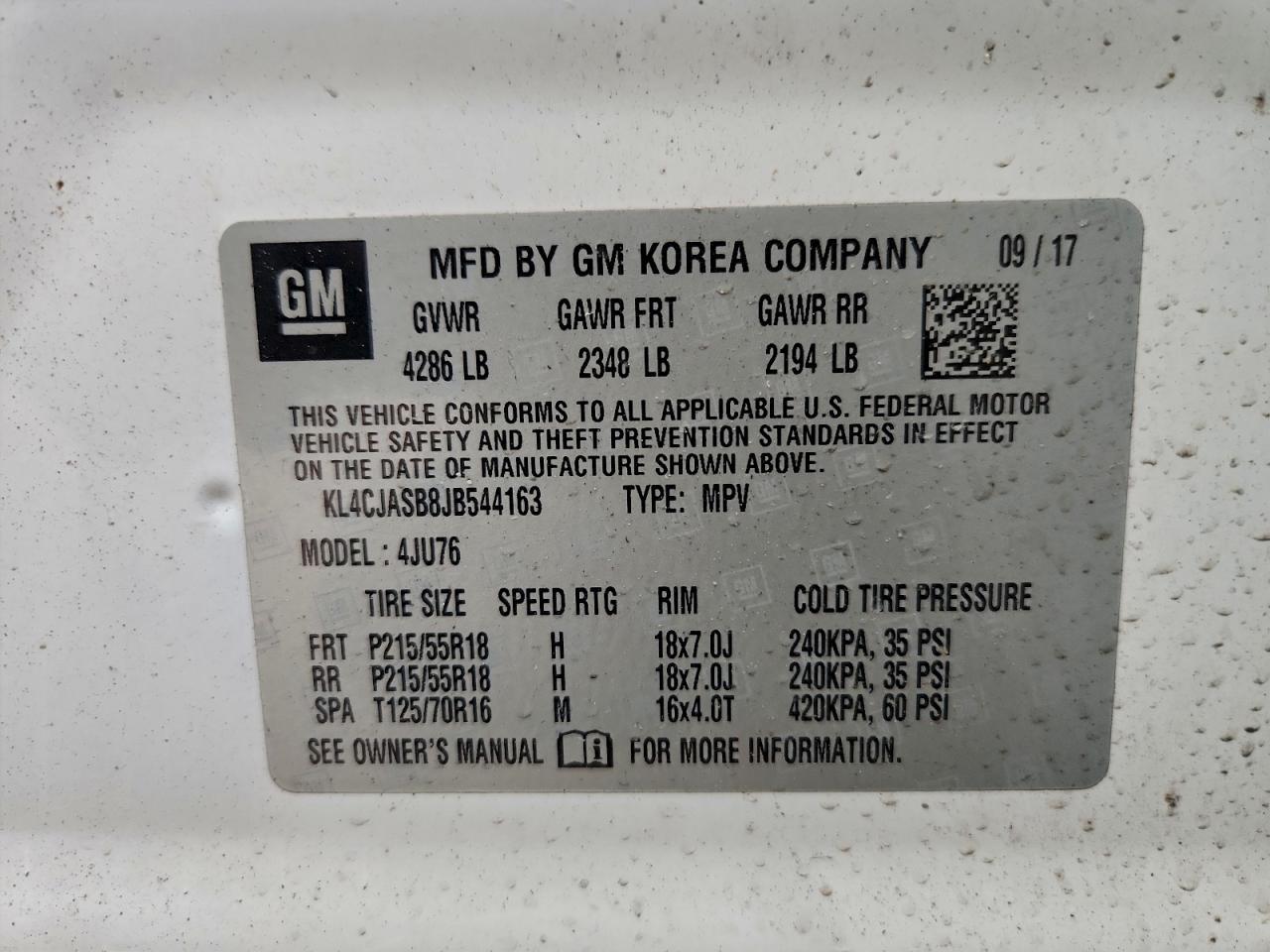 2018 BUICK ENCORE
