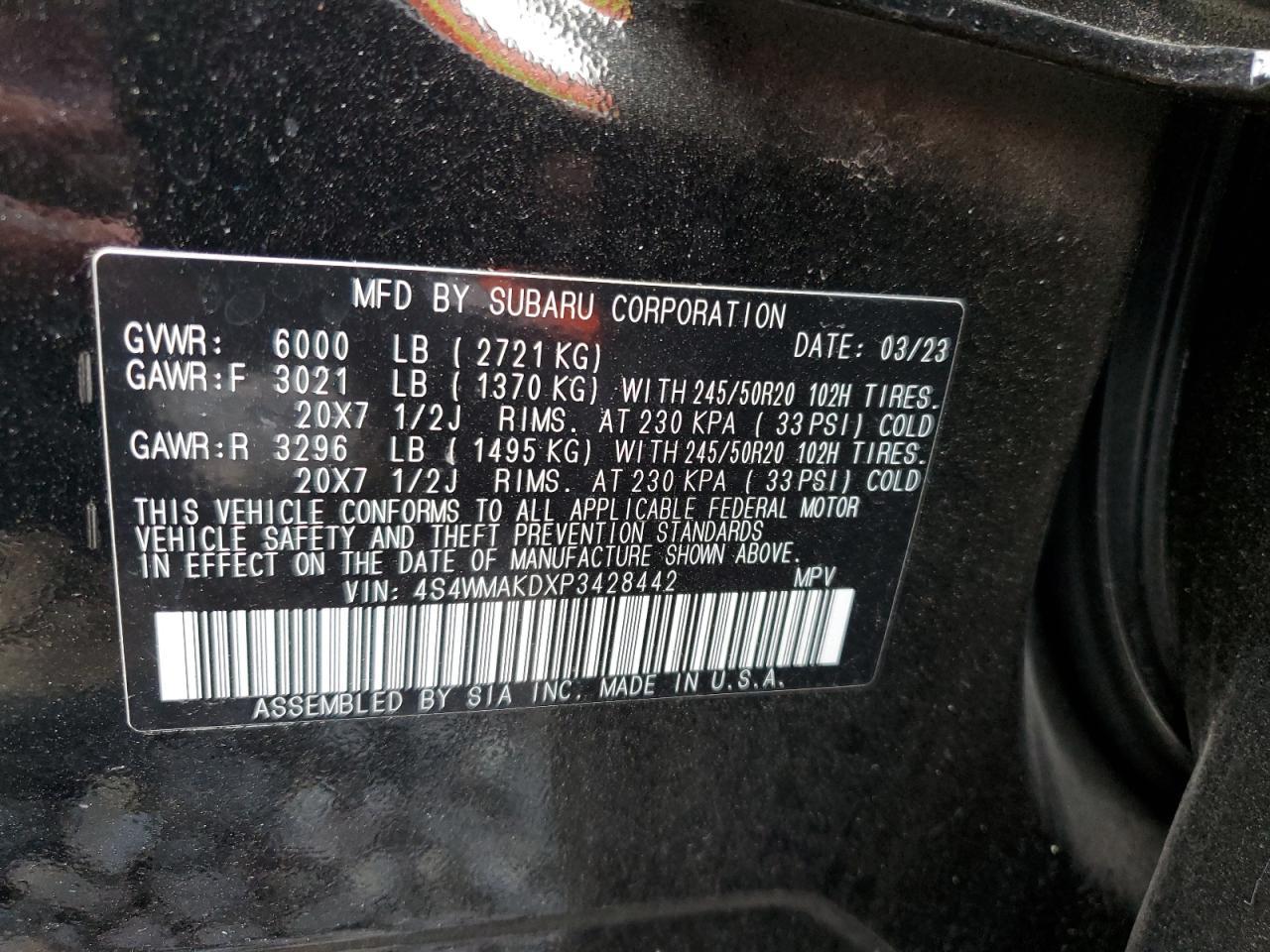 2023 SUBARU Ascent