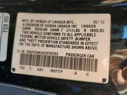 2012 HONDA CIVIC