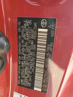 2015 TOYOTA SCION