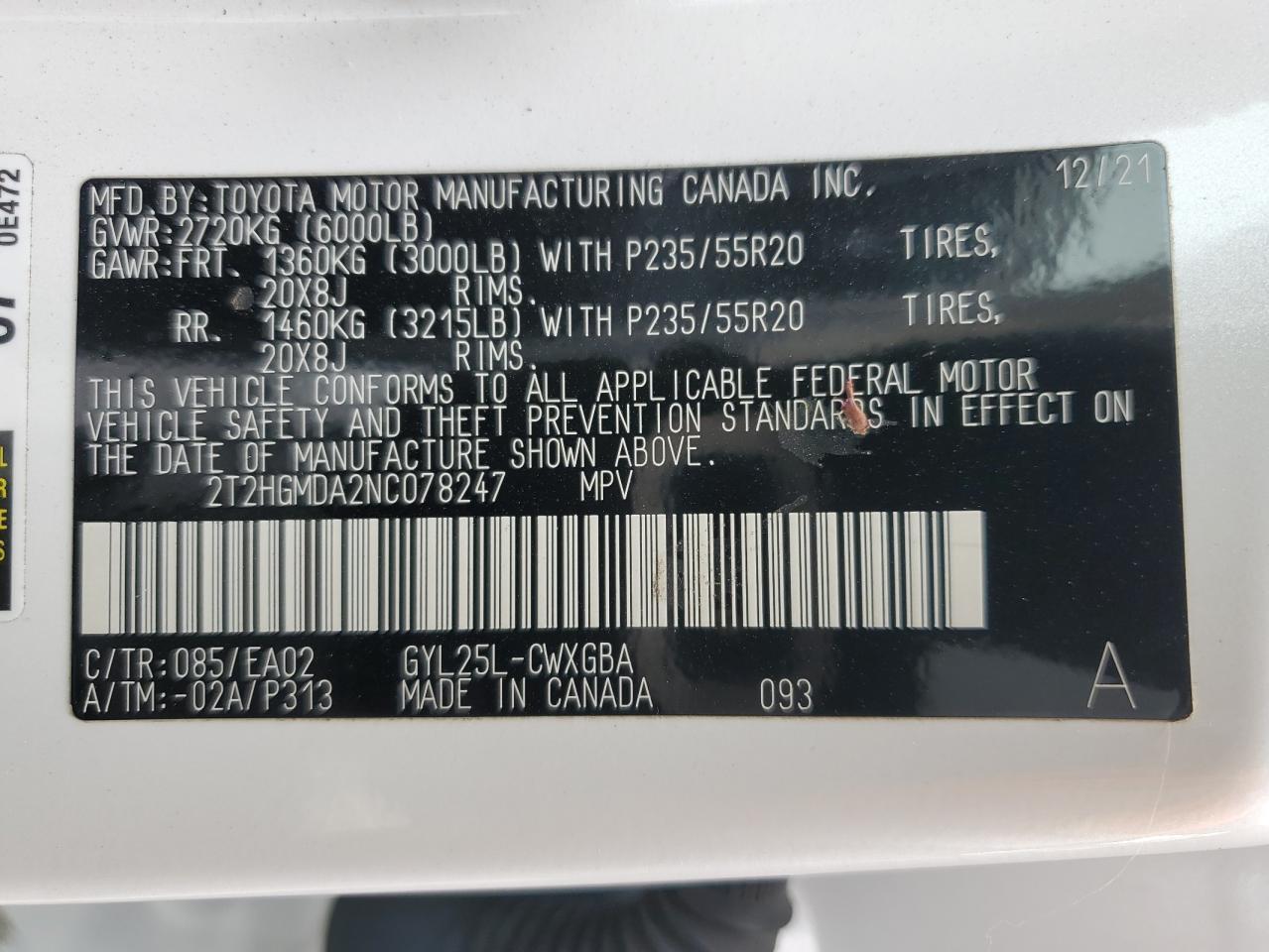 2022 LEXUS RX 450H
