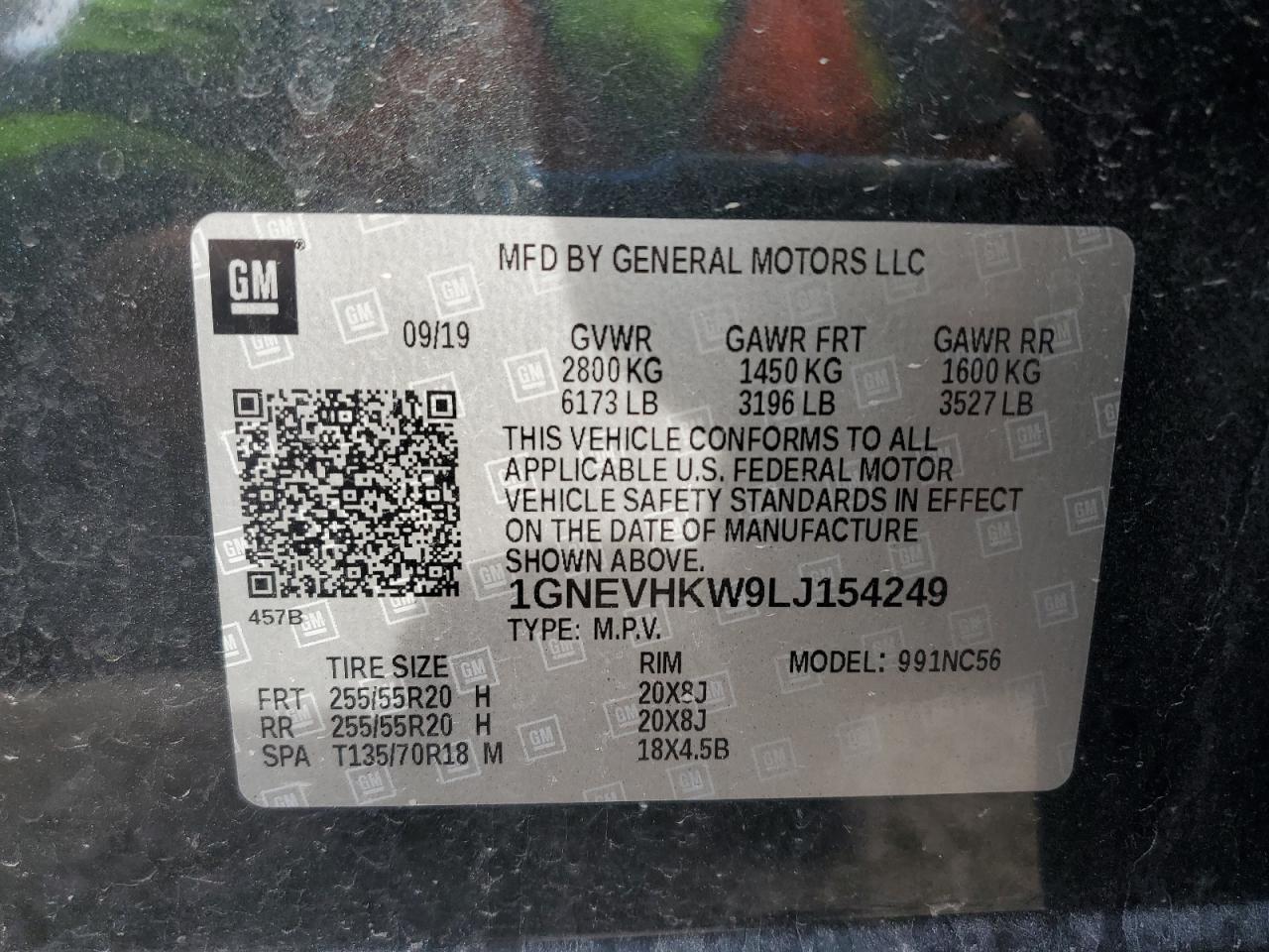 2020 CHEVROLET TRAVERSE