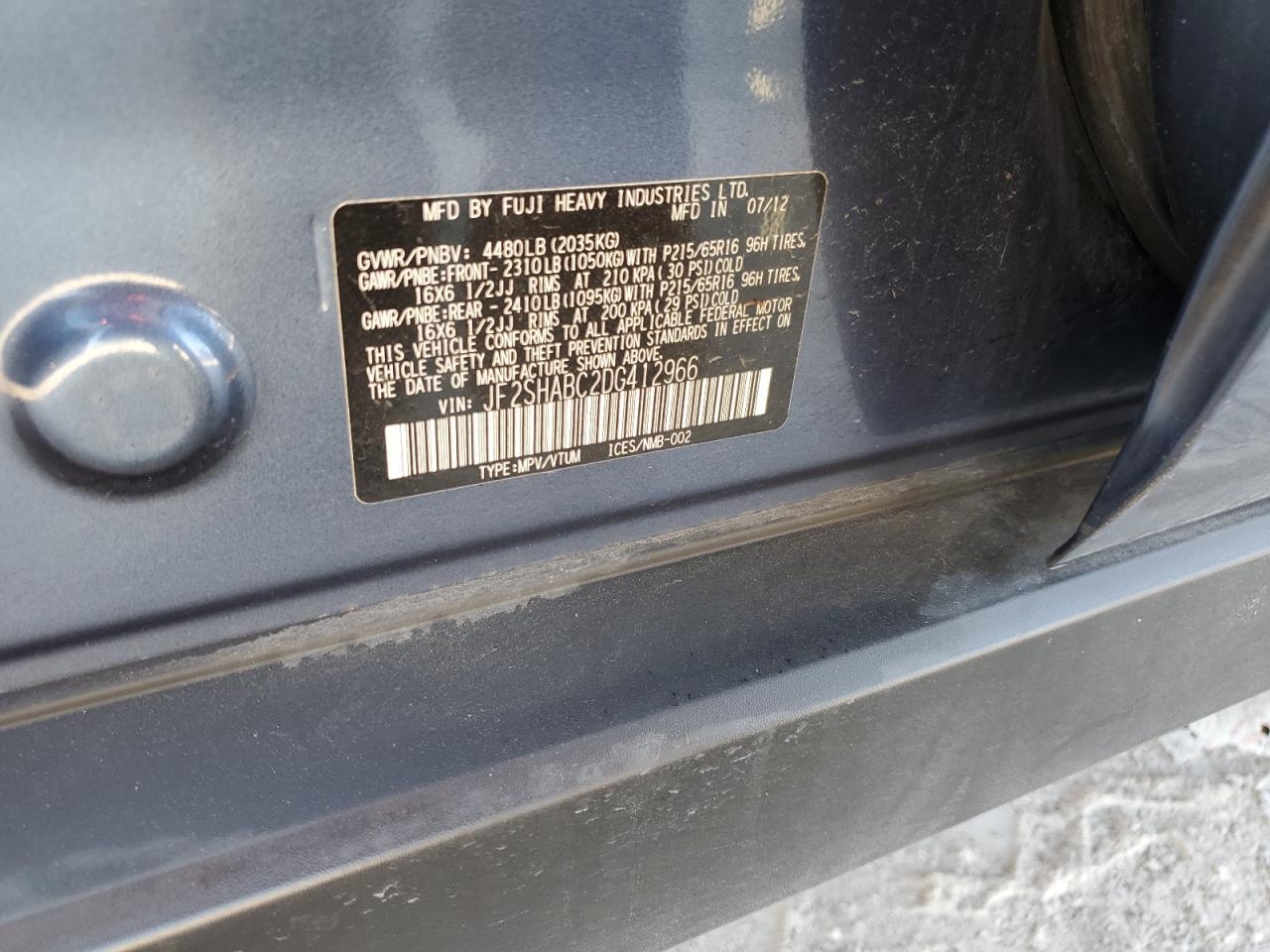 2013 SUBARU FORESTER
