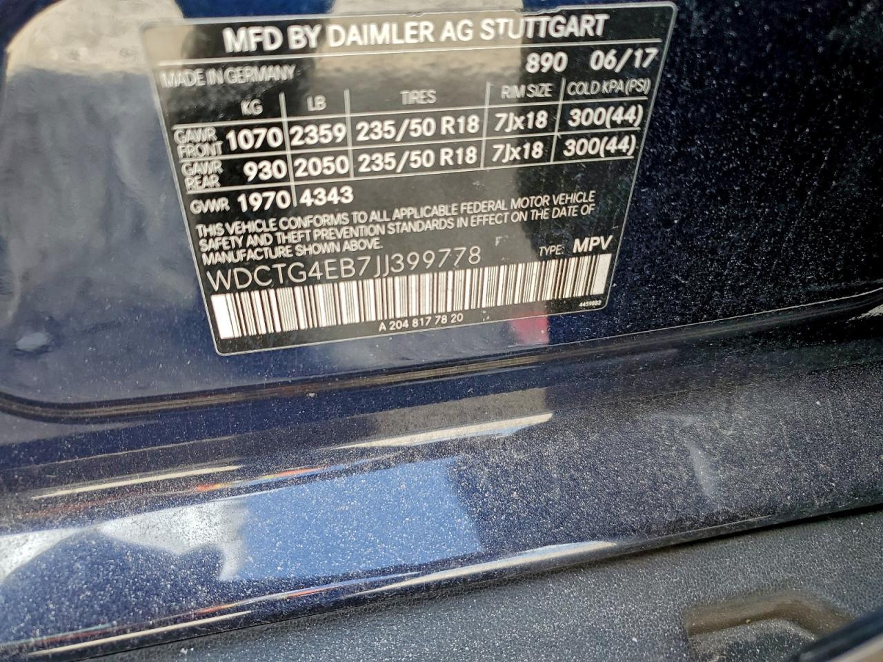 2018 MERCEDES-BENZ GLA-Class