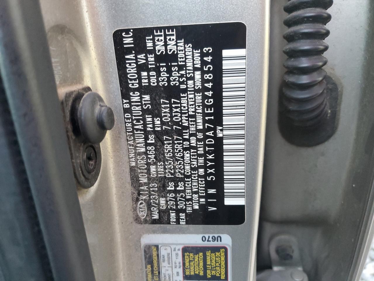 2014 KIA SORENTO