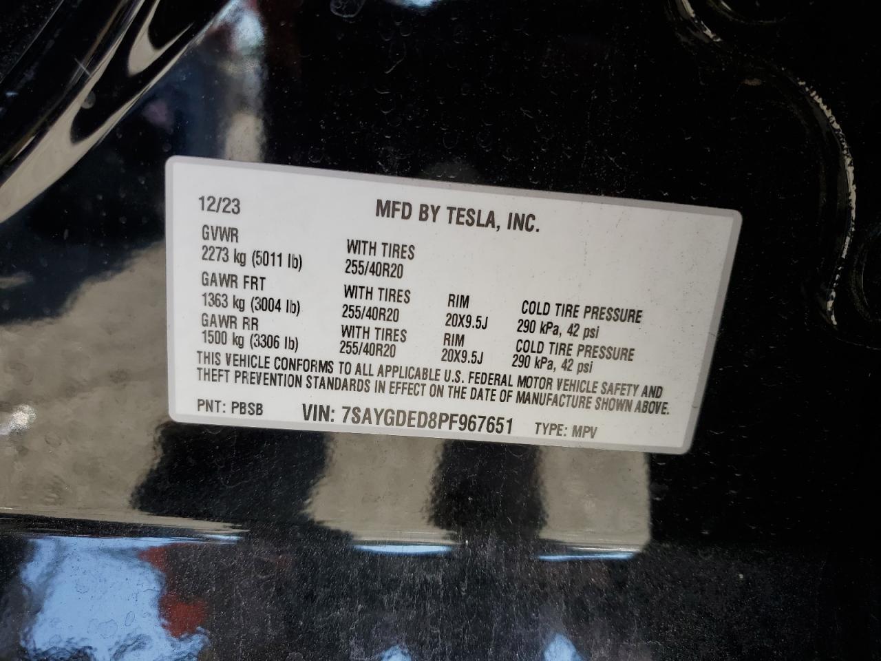 2023 TESLA MODEL Y