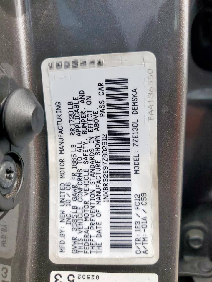 2007 TOYOTA COROLLA