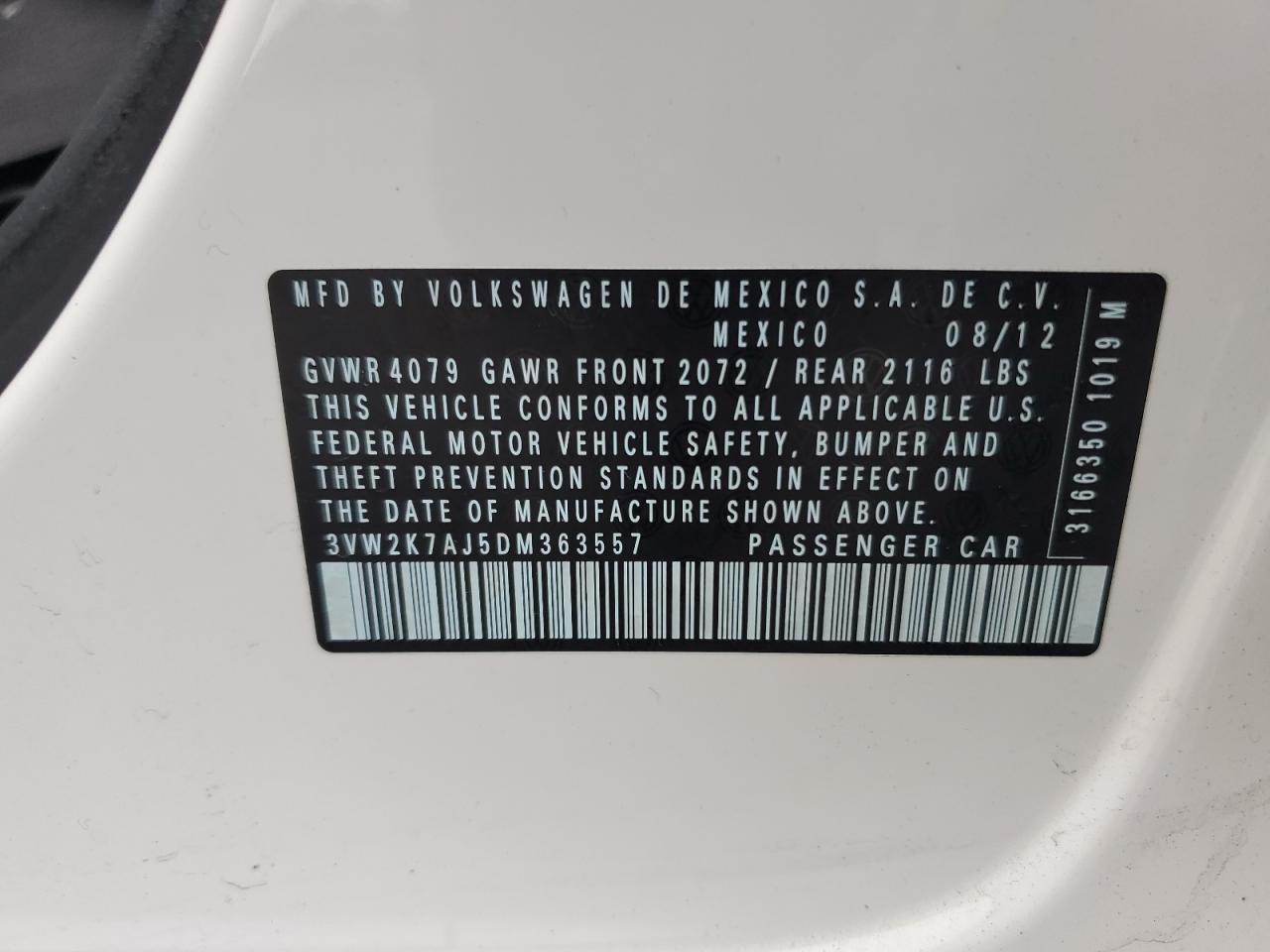 2013 VOLKSWAGEN JETTA